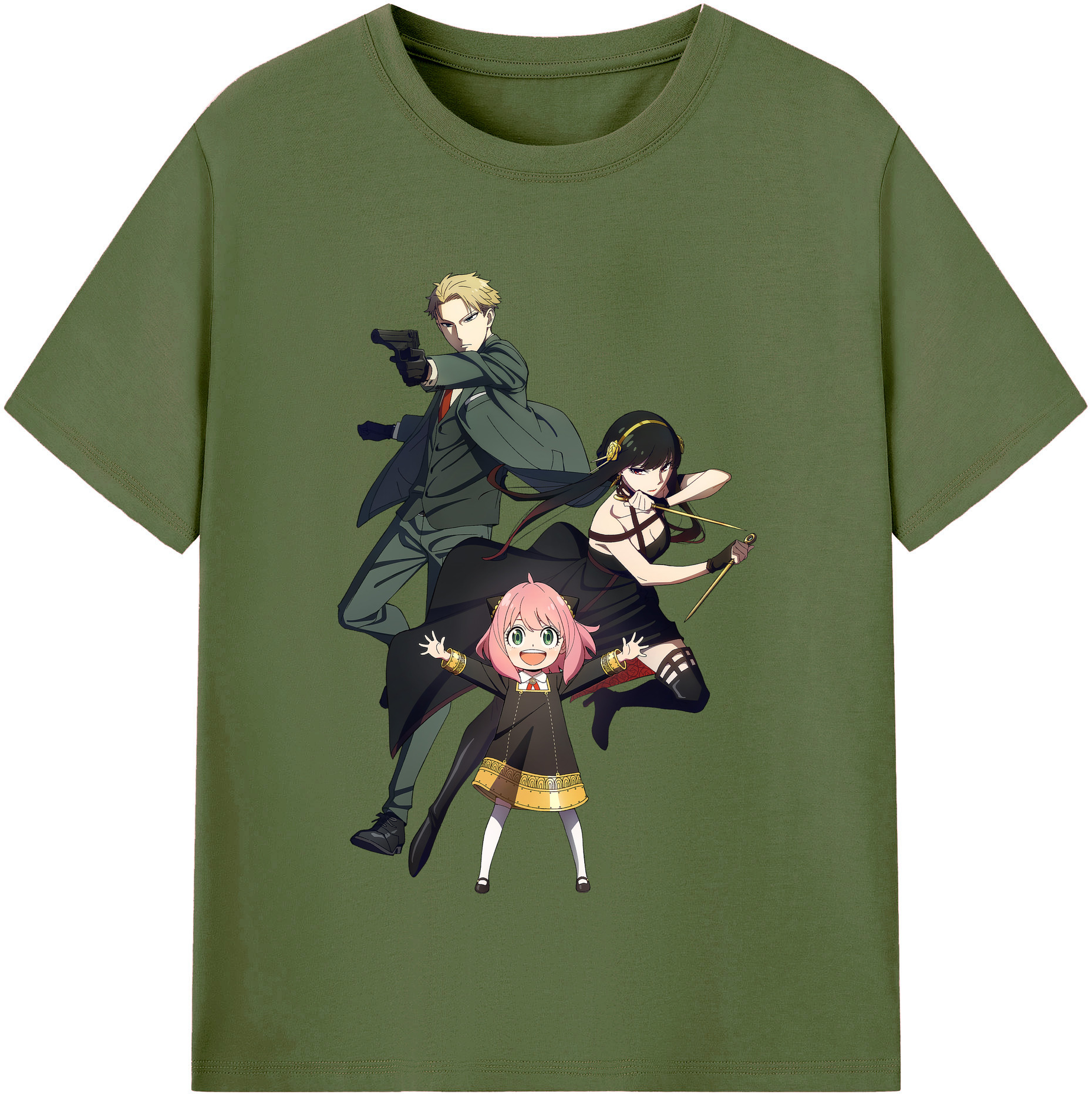 （画像用） SPY×FAMILY间谍家家酒 綿100％半袖Tシャツ（フロントプリント）